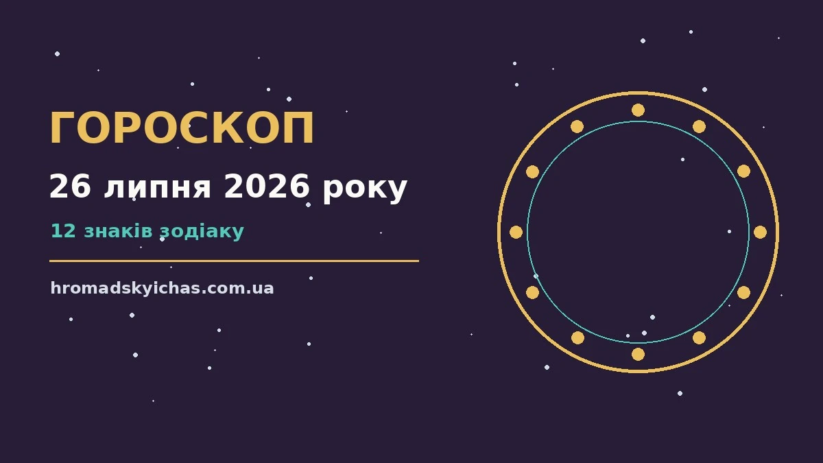 Гороскоп на 26 липня 2026 року: поради для всіх знаків зодіаку