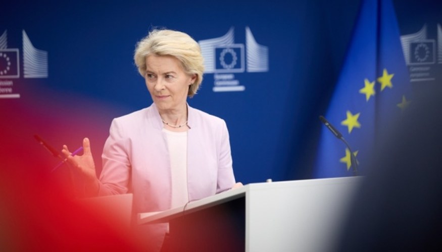 Урсула фон дер Ляєн на пресконференції в Києві 15 липня 2026 року