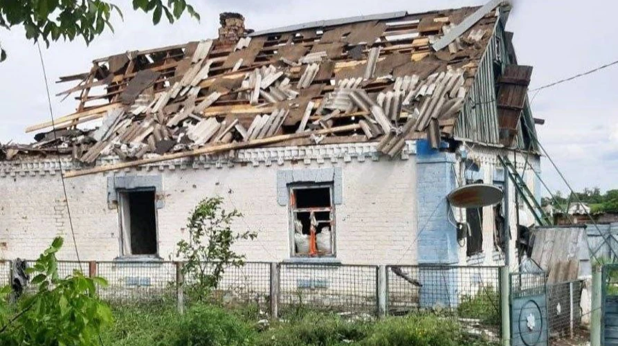 Наслідки ударів по населених пунктах Запорізької області (фото від ОВА)
