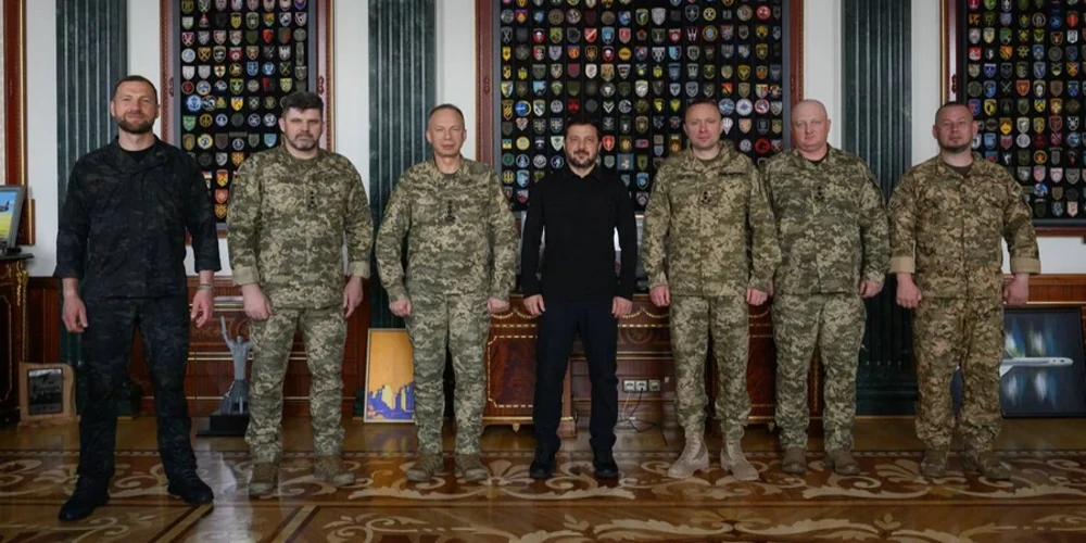 Зустріч президента Володимира Зеленського з Євгенієм Хмарою, Михайлом Драпатим та Ігорем Скибюком